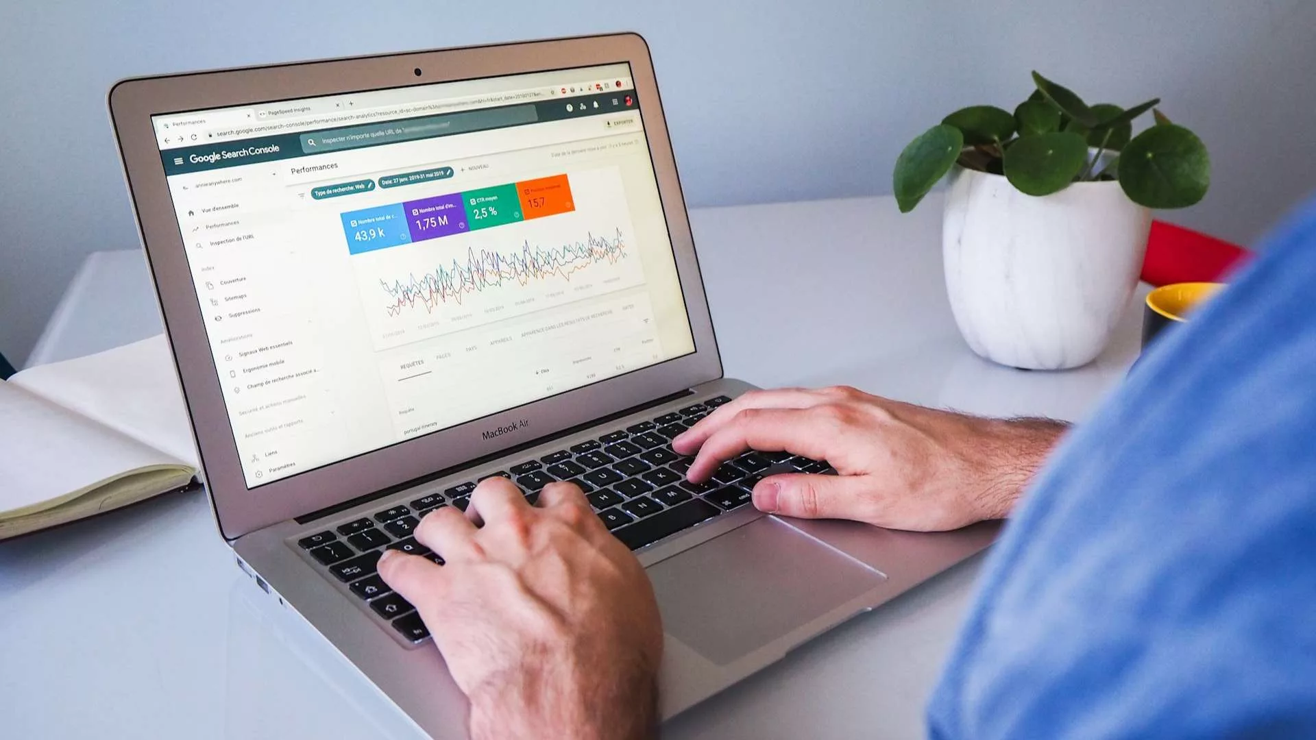 Illustration Google Search Console, l'outil de suivi des performances SEO et de détection des erreurs d'indexation