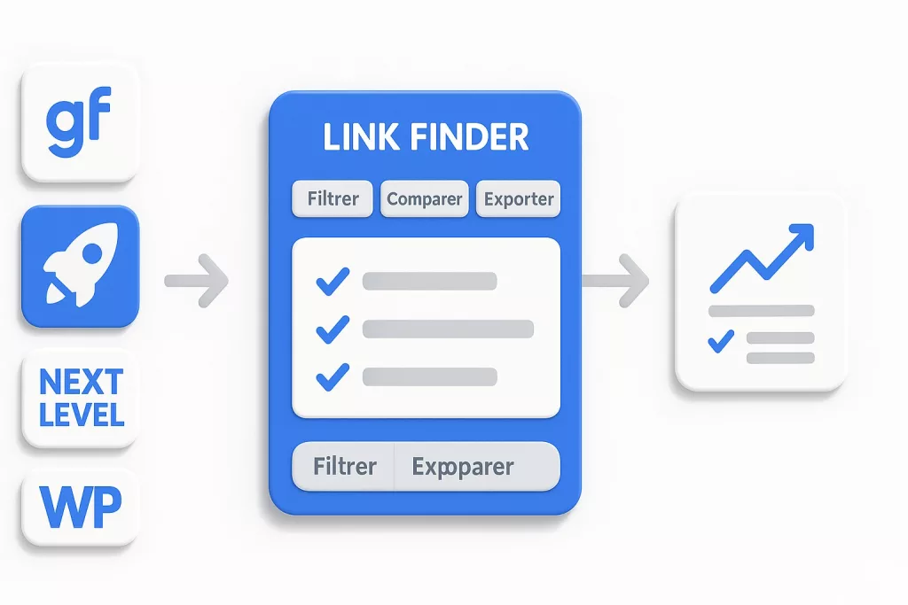Schéma explicatif du fonctionnement de Link Finder